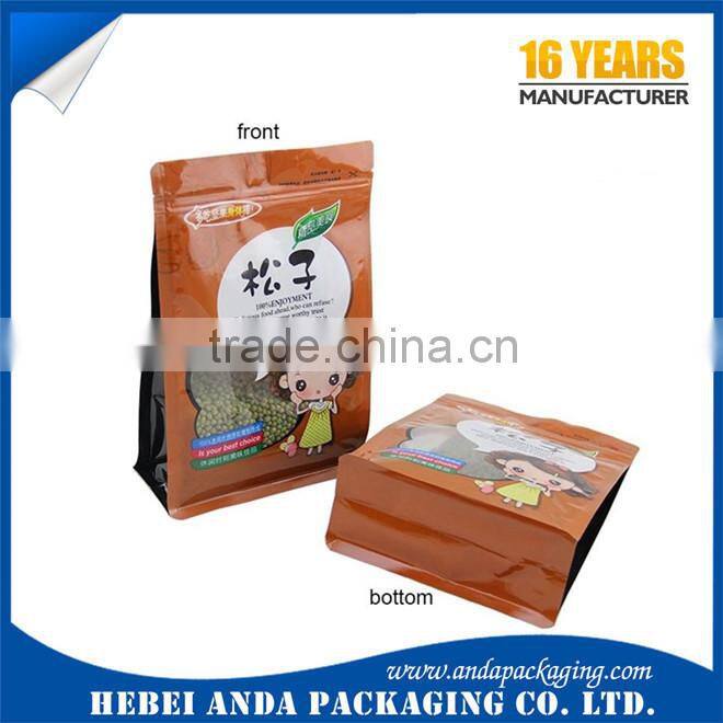 Food grade plastic film roll for dried fruit packaging bag, Nuts packing zip bag