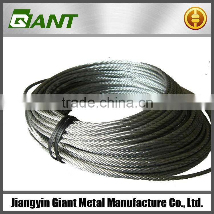 1*19 10mm galvanized steel wire rope