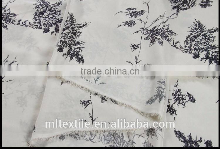 floral crepe de chine 100 silk digital print silk fabric
