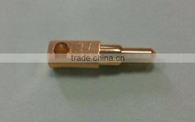 gold plated brass spring loaded pogo pin battery connectir for electronics test machine