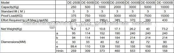0.25T To 10T Demag Hoist