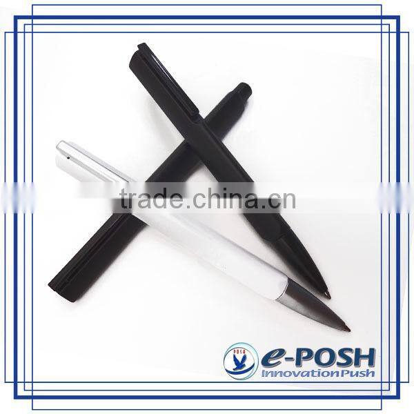 Triangle aluminum extrusion barrel touch screen roller ball point pen with stylus