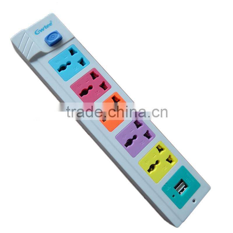 USB controlled multiple power socket