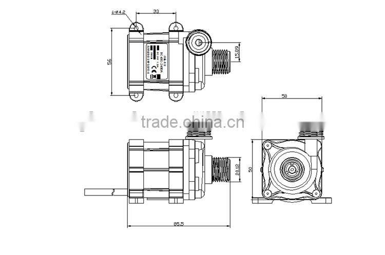 high flow 12v 24v mini dc solar submersible pump price for circulation
