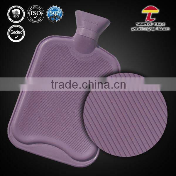 Big Sale 2000ML Rectangle Nature Rubber Hot Water Bottle