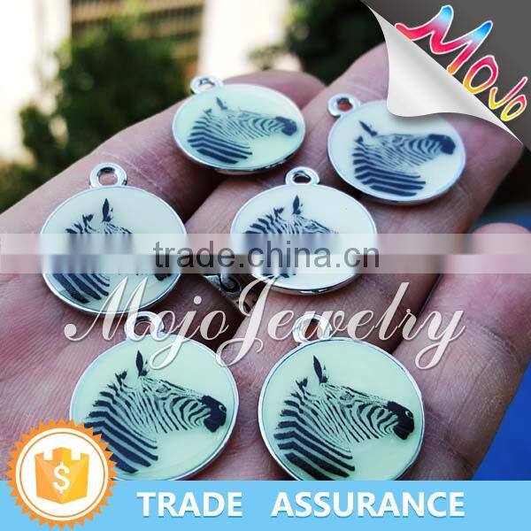 Fashion Design Mysterious Jellyfish Pattern Printed on Glow in The Dark Charm Jewelry Wholesale