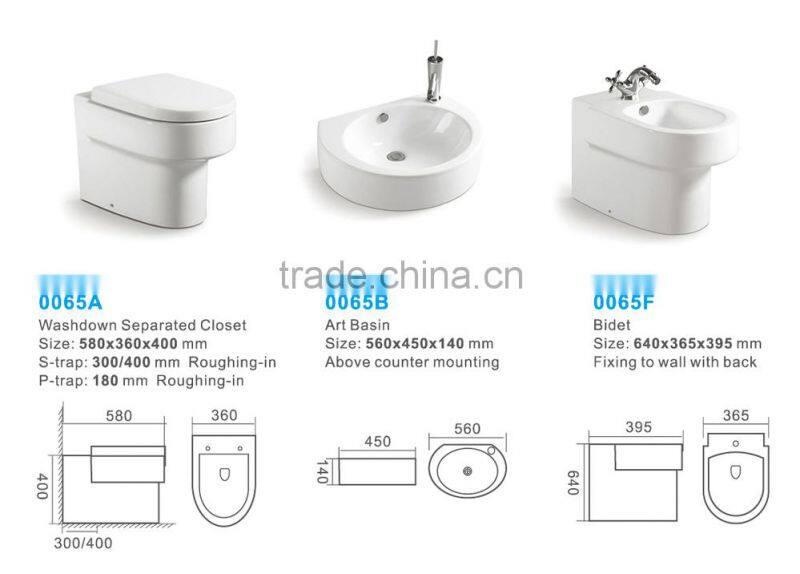 Sanitary Ware Ceramic bathroom suite two piece toilet