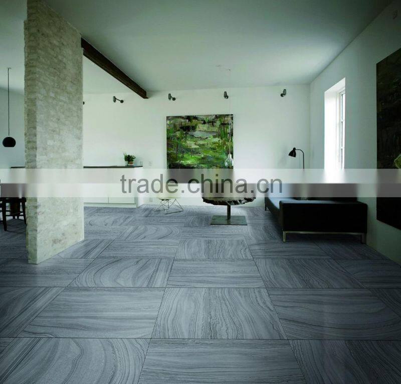 30x30 Light grey golden line stone look ceramic tile for bathroom