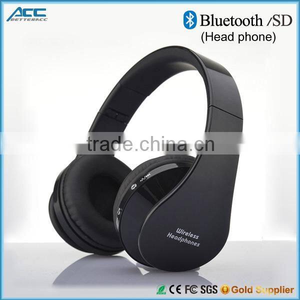 2015 New Bluetooth Wireless Stereo Headphone with Sd Card Slot