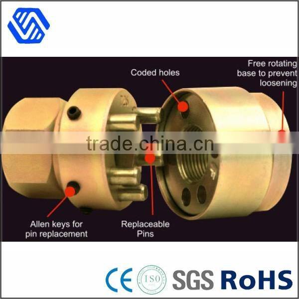 high carbon steel round two hole eye nut anti theft lock nut with special banner