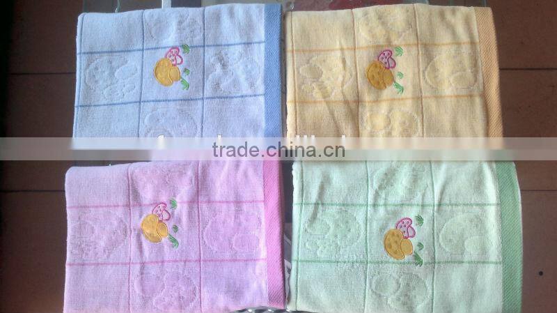 cotton Stock Embroidery face towel wholesale