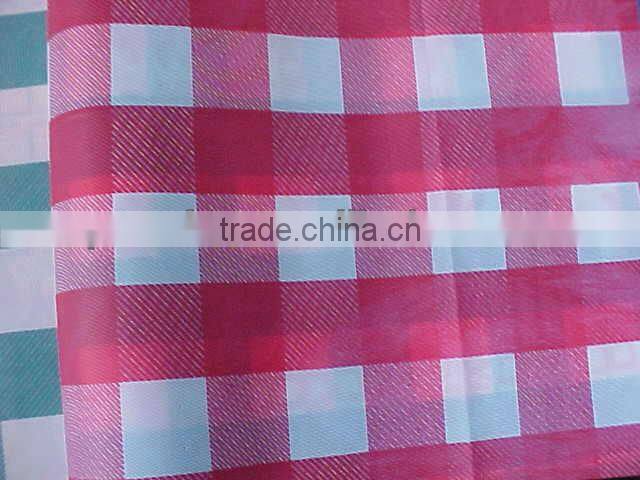 cheap plaid square table cloth/table cover