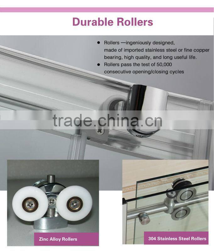 Aluminum Frame Cheap Sliding Glass Shower Door