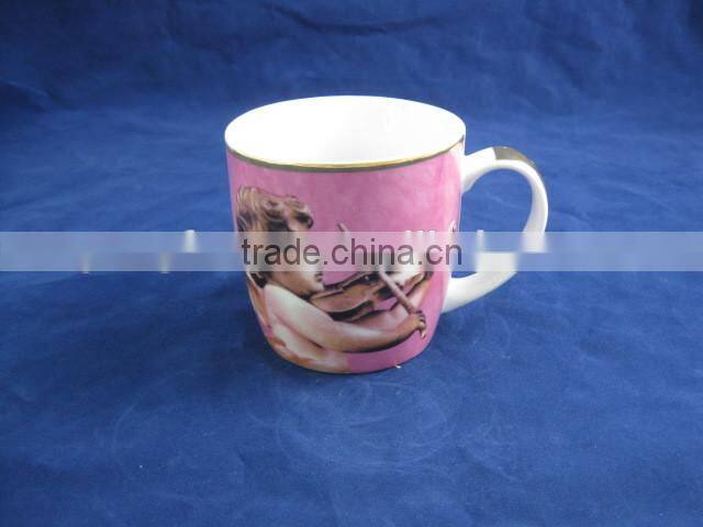 YF14002 ceramic candy jar with brown glazing