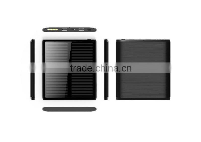 2015 newest hot selling chrismas gift colorful large capacity samples available solar power bank