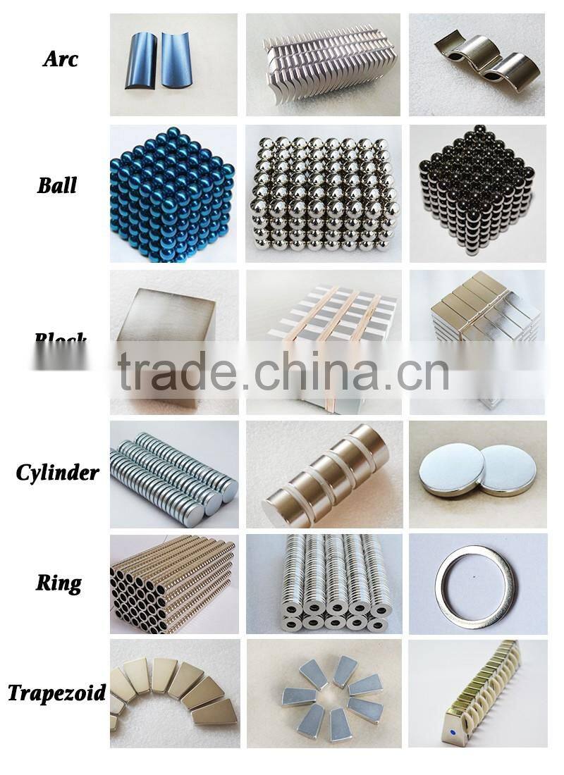 Manufactory Production custom shape neodymium magnet