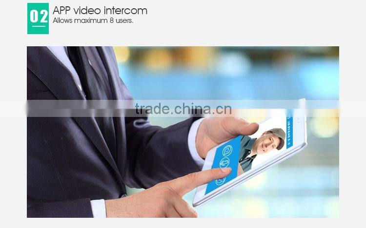 Waterproof WiFi video doorbell for smartphones & tablets,ID card reading function