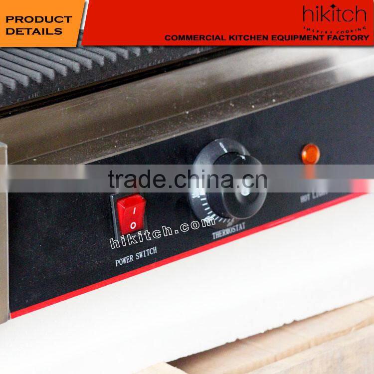 Stainless Steel Griddle Counter Top No- Stick electric panini grill in Guangzhou