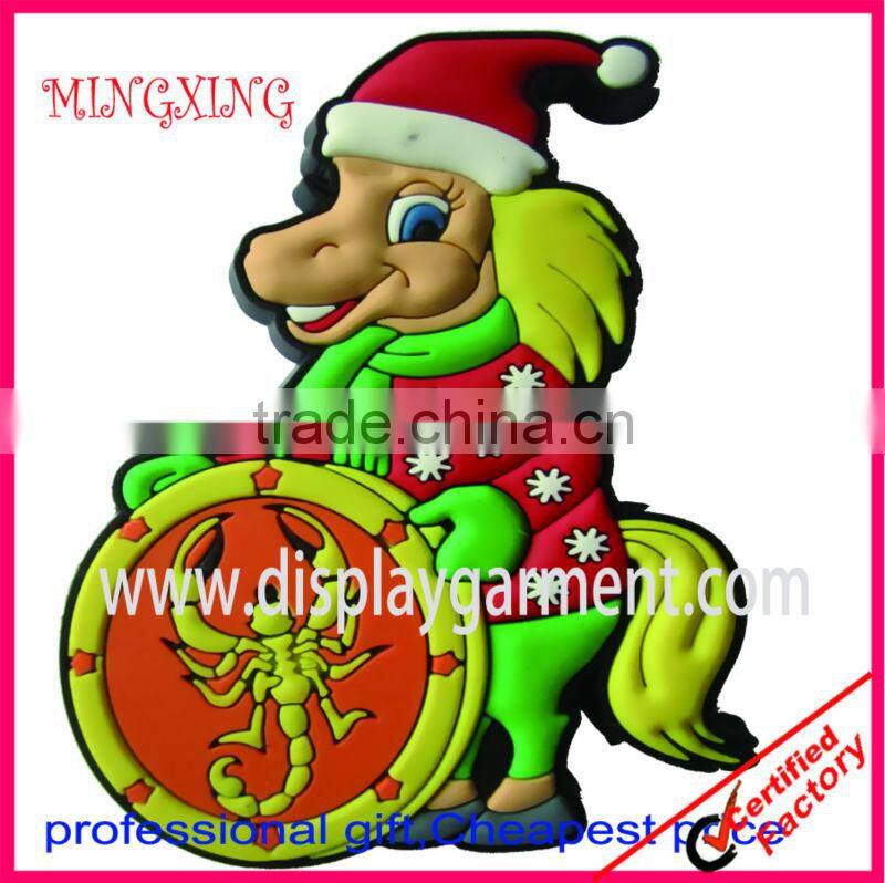 pvc promotion fridge magnet, soft PVC badge