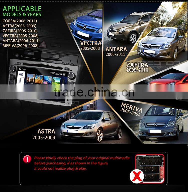 EONON D5154Z Gray 7 Inch Digital Touch Screen GPS Car DVD Player For Opel /Vauxhall /Holden