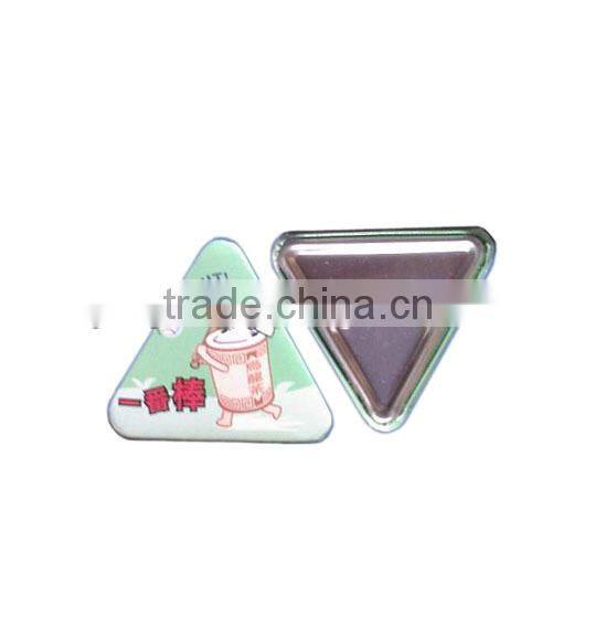 Triangle Shape Pin Badge Tin Badge