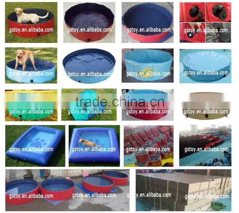 EN71 approved PVC Inflatable Dog Plastic Swimming Pools