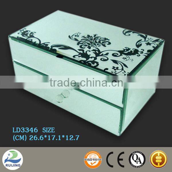 Round Shape Handmade Jewelry Box Glass Column