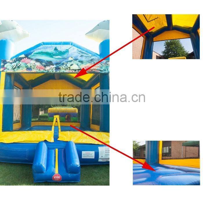 Used Commercial Dolphin Bounce House for Adult or Kids, Inflatable Jumping Castle for Sale