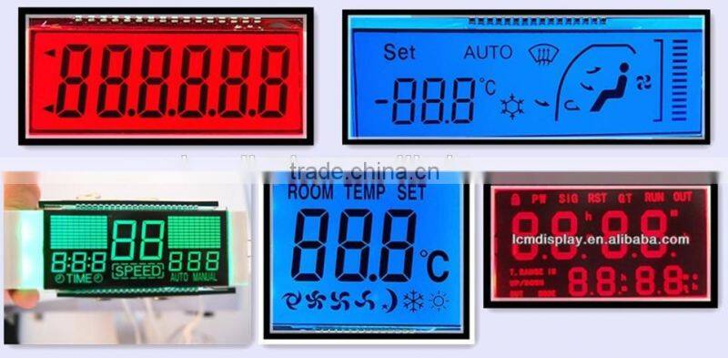 negative industrial used 7segment chromatic flexible intelligent SMD welding torch lcd display