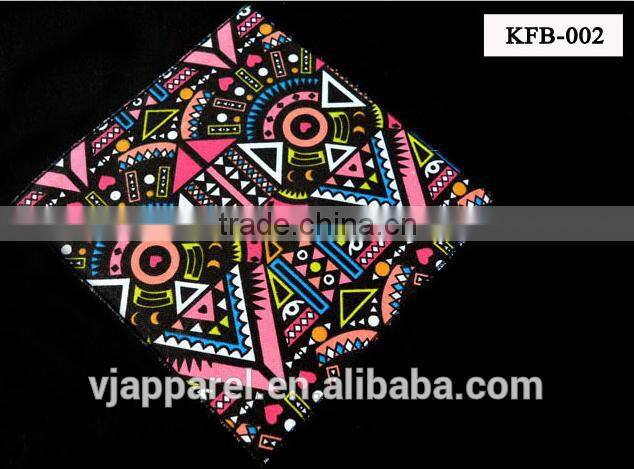 HAND PRINTED COTTON POCKET SQUARE HANDKERCHIEFS HAND ROLLED