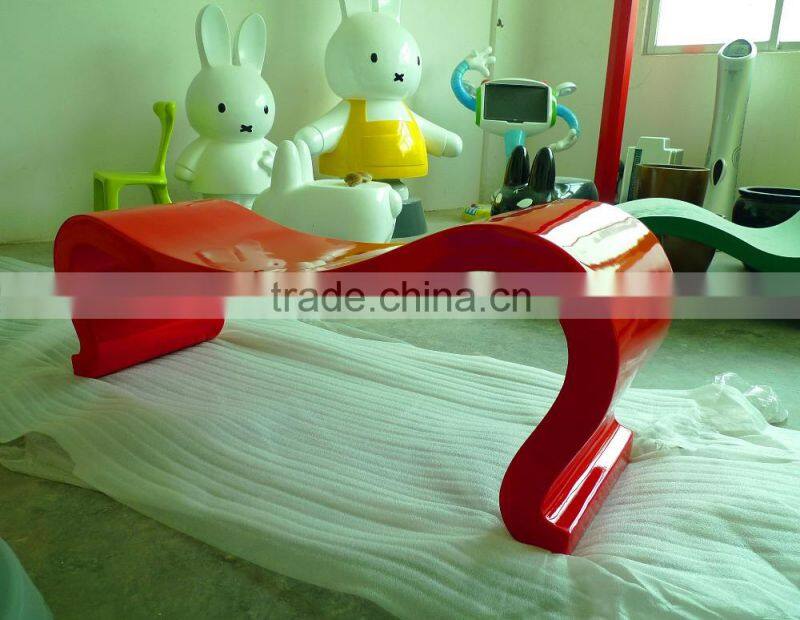 factory direct fiberglass interior bench / leisure chair