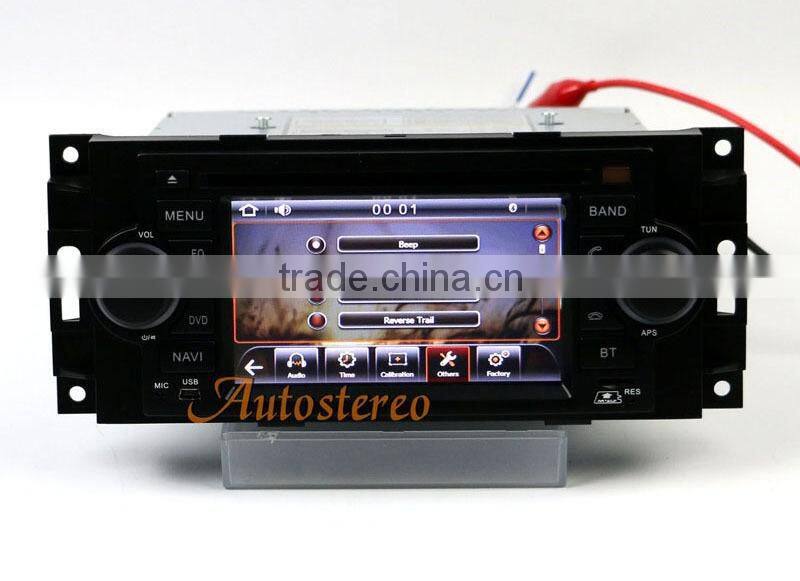 Wince CE6.0 Car Multimedia GPS Navigation System For Jeep Dodge Chrysler car DVD Player video car stereo With Radio 3G BT TV