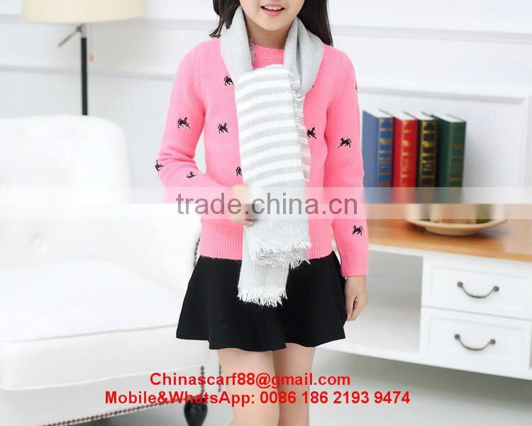 Long cashmere scarf for kids