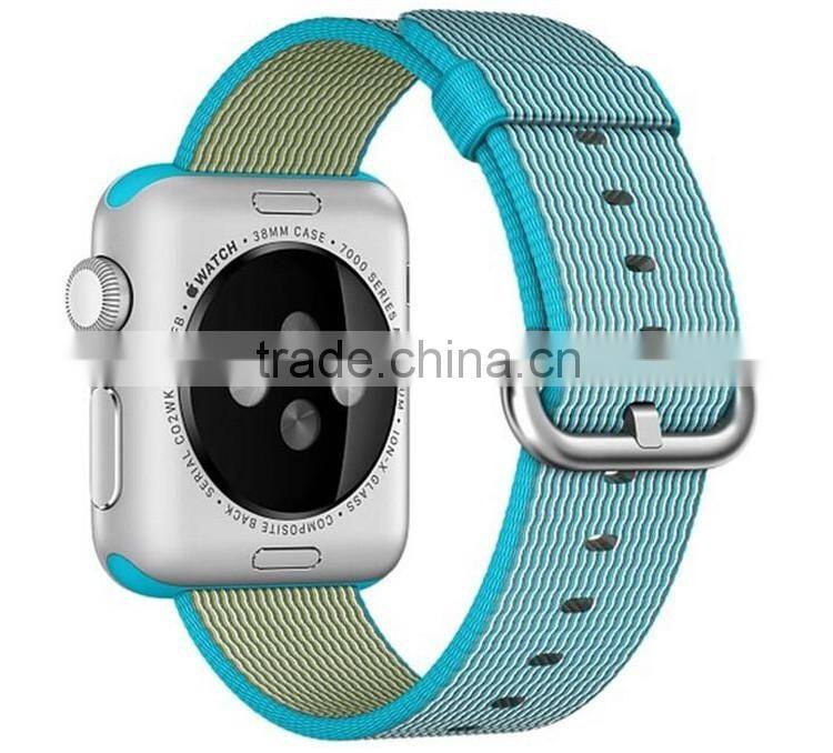 Original 1:1 38mm 42mm Nylon Watch Band with Steel Buckle For Apple Watch Woven Nylon Watch band with adapter