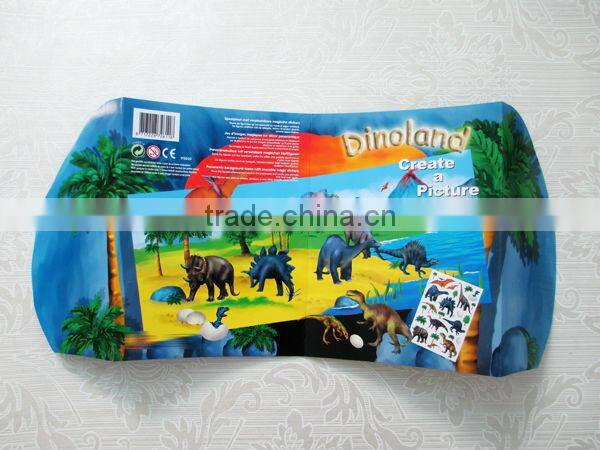 Custom Sticker Scene For Kids Cute reusable sticker set Carton Play Sticker Set