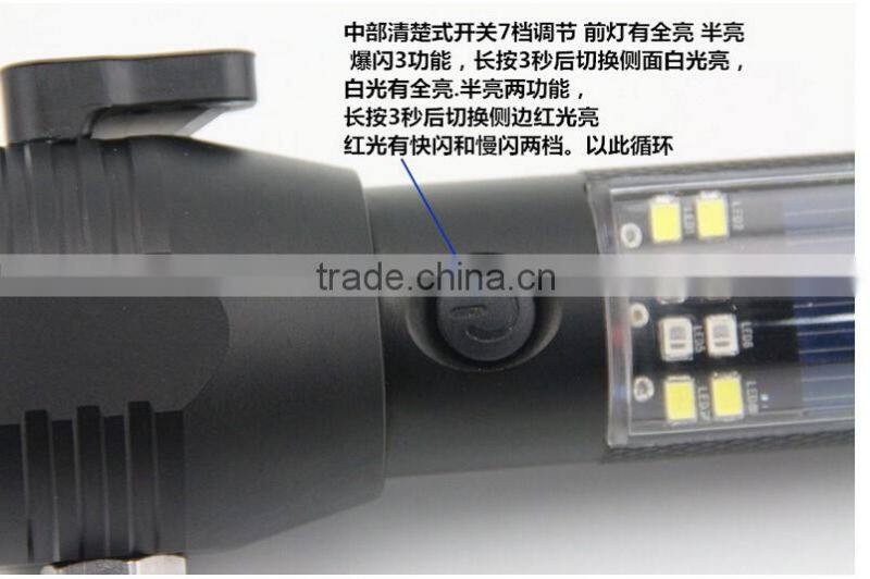 Factory wholesale multifunctional solar led flashlight