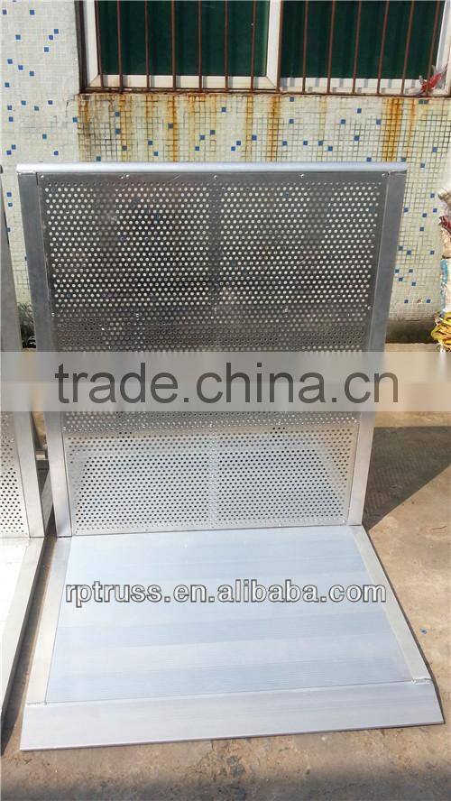 Heavy duty used aluminium barricade for concert