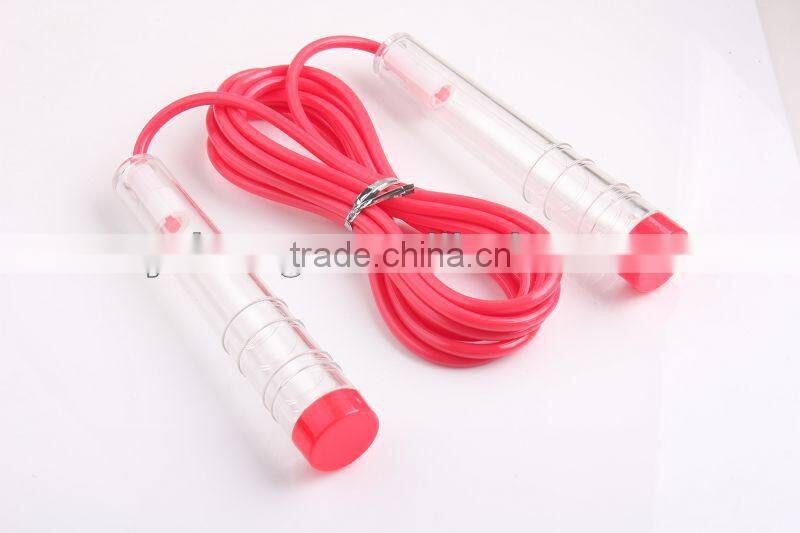 High Quality Plastic Pink With Cartoon Jumping Rope Skipping Rope