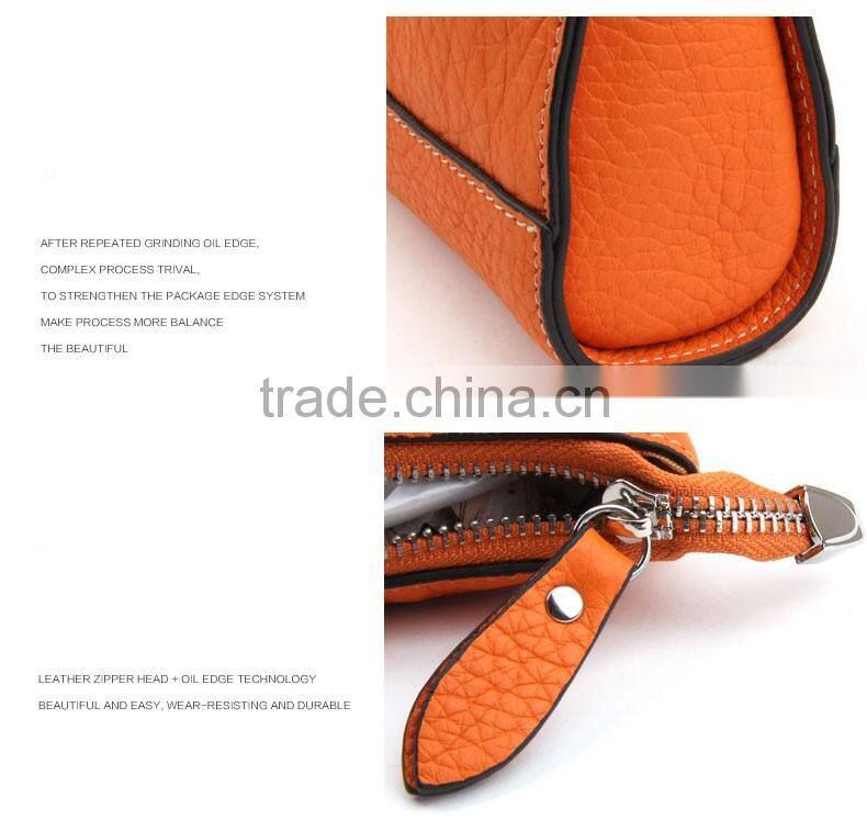 Newest fashionable high quality eco beauty pu leather cosmetic bag GW763