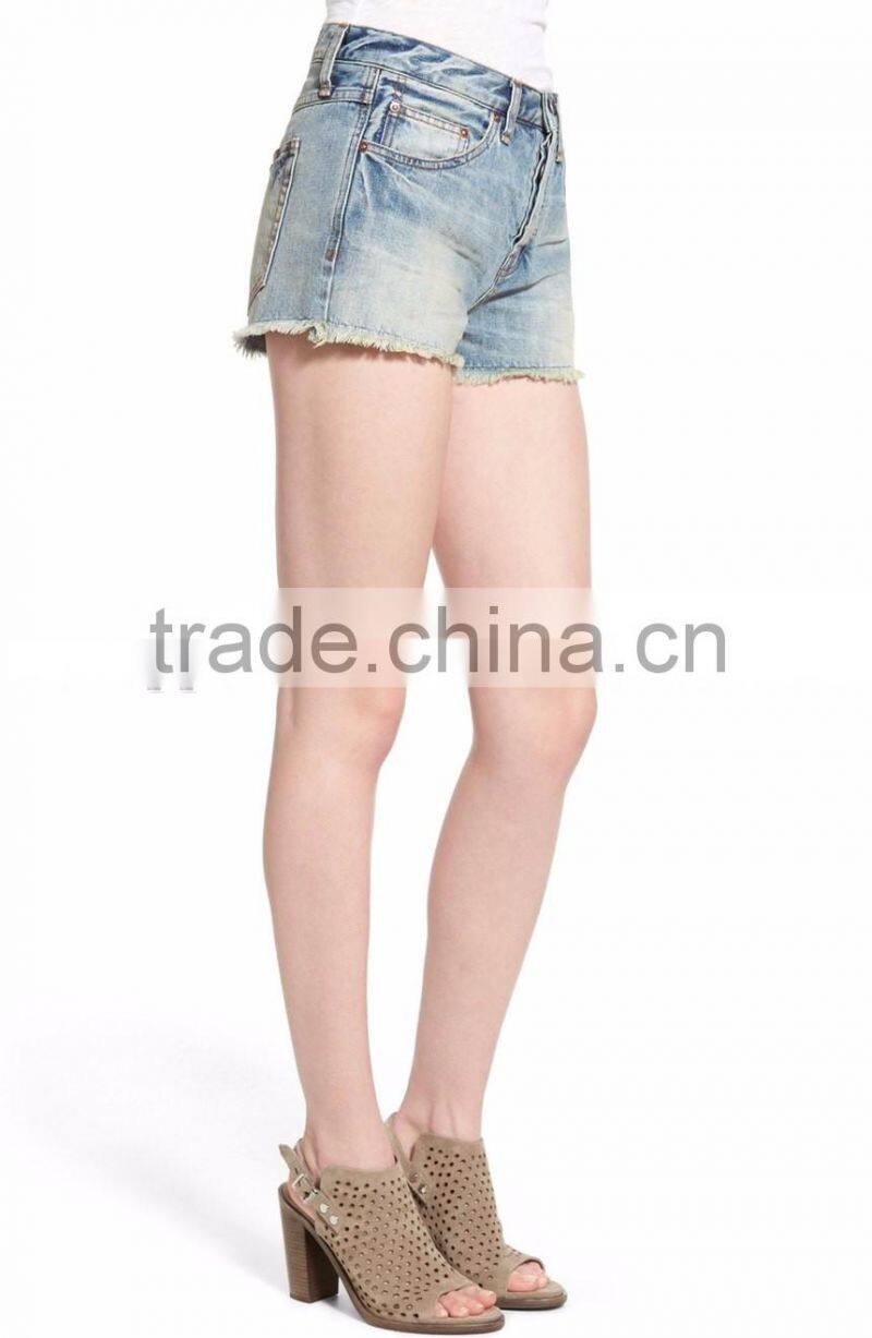2016 China Wholesale European Fashion Denim Shorts Crafted From Supersoft Cotton Fabric Custom Denim Shorts