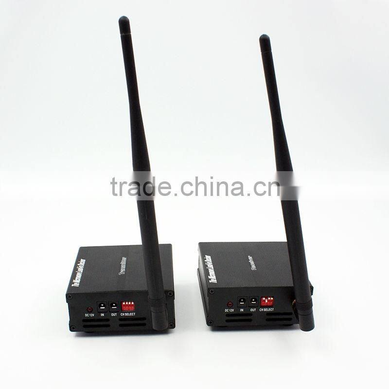 Long range 2.4G 3W audio video wireless transmitter for cctv camera