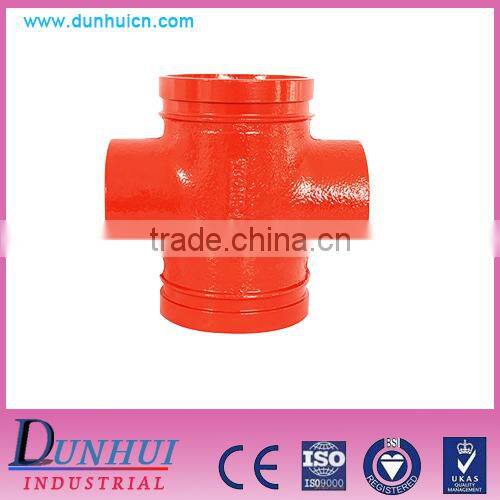 Having all kinds of sizes ductile iron Threaded reducing cross