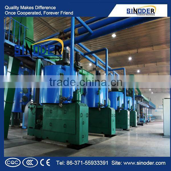 SINODER Brand Edible oil making machine includes:oil pretreatment machine,Solvent Extraction Machine,oil refinery plant