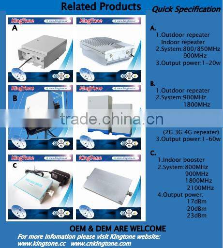 Repeater GSM850,Mobile Signal Booster,Cell phone Signal Amplifier