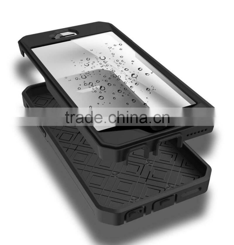 3 in 1 armor phone case for iphone 6s 6 plus with kickstand and strong shockproof function