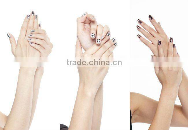 hot sell Random Spots Pink art nail sticker/nail wraps (SFF070)