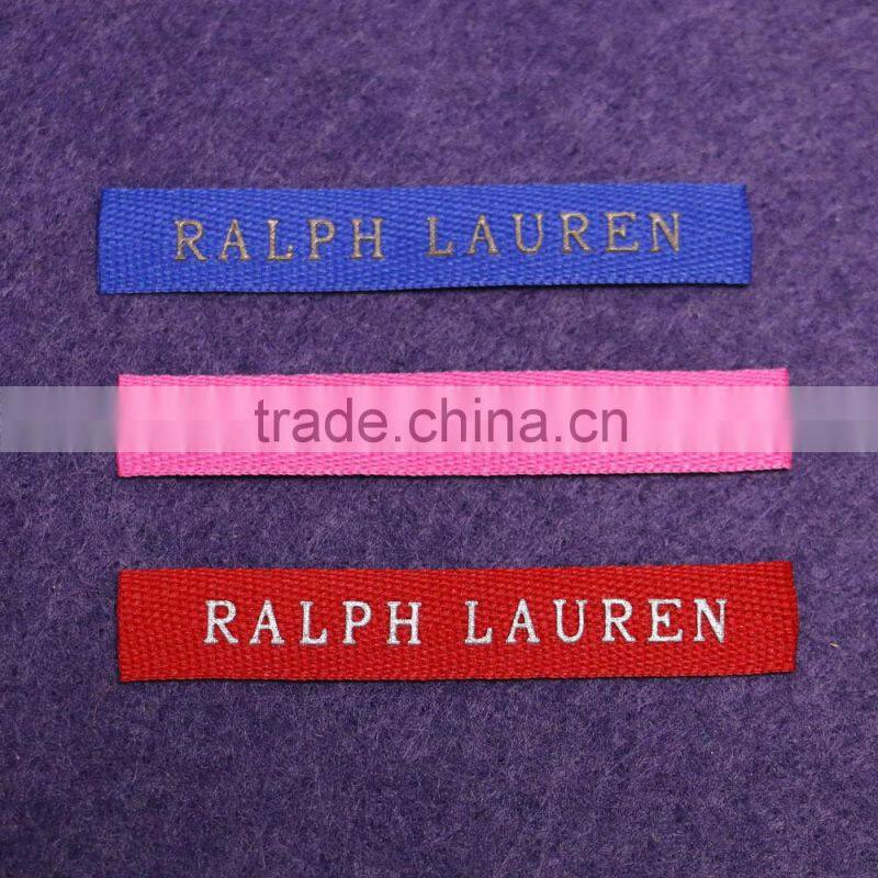 Custom Design Damask Care Label Woven Printing Clothing Washing Labels