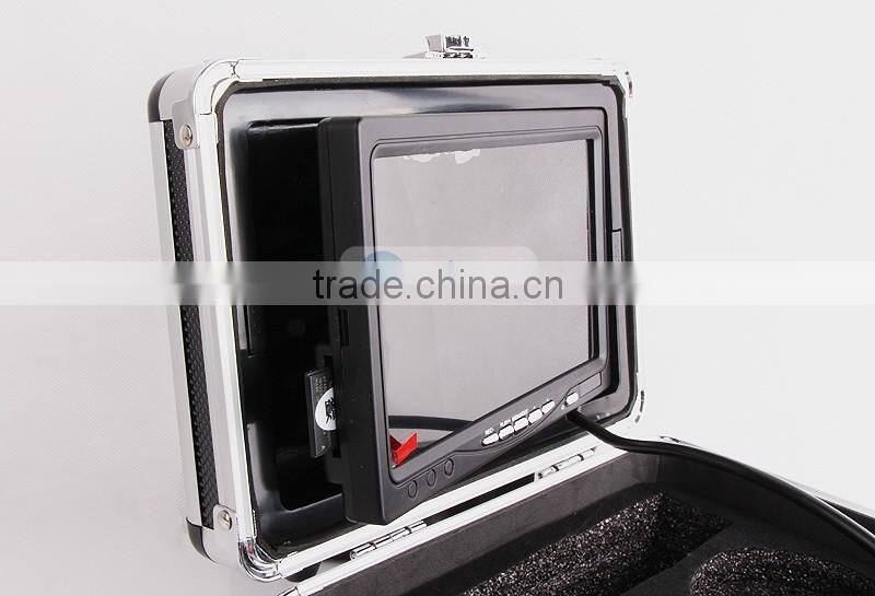 30M(100FT) 1000TVL 12 White Light 7" TFT Color LCD Underwater Fishing Camera Fish Finder Video Camera 30m Cable DVR Recorder