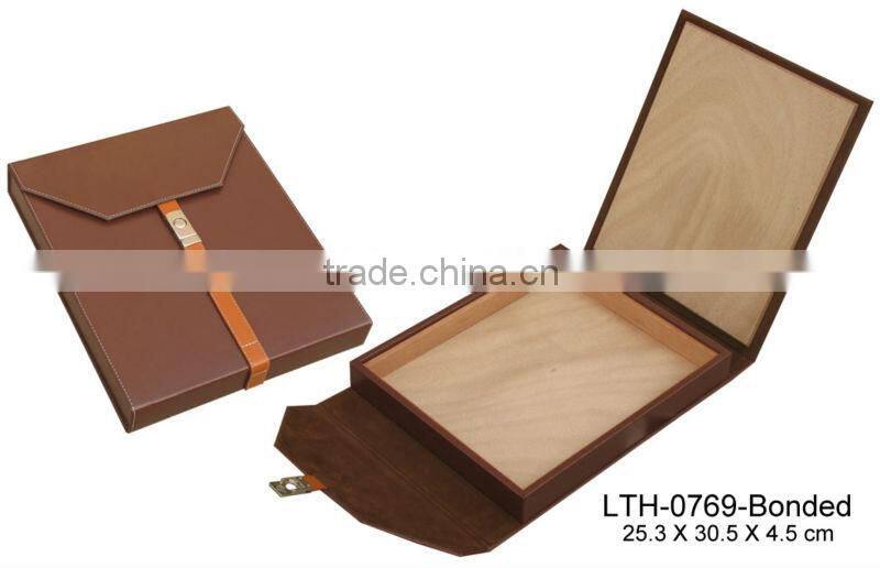 Simple Design Cigar travel humidor leather humidor
