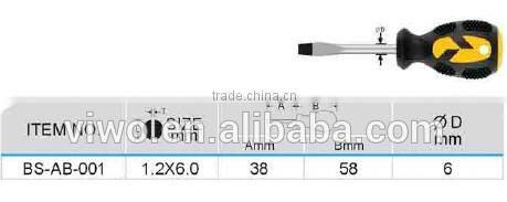 Slotted -round shank screwdriver